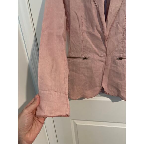 Michael Stars Woven Linen Deconstructed Blazer – Size XS - Picture 2 of 8